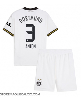 Borussia Dortmund Waldemar Anton #3 Maglia Gara Terza Repliche 2024-25 Bambino Maniche Corte
